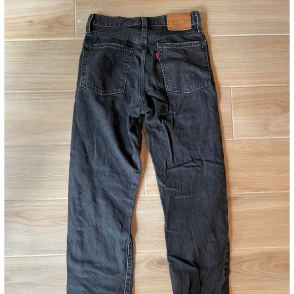 Levi's Wedgie Ripped High Waist Crop Straight Leg Jeans, After Sunset, size 24 - Picture 7 of 7